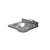 XXLselect Wash Basin, 400 x 350 mm Central Drain with Upright battery