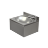 XXLselect Wash Basin, 400 x 350x(h)220 mm Central Drain with Upright battery