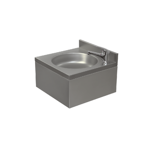 XXLselect Umywalka 400x400x(h)220 mm, odpływ centralny, ze stojącą baterią XXLselect Umywalka 400x400x(h)220 mm, odpływ centralny, ze stojącą baterią