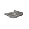 XXLselect Wash Basin, 400 x 400 mm Central Drain