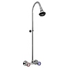 XXLselect Exposed shower mixer with pipe and shower head.