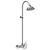 XXLselect Exposed shower mixer with pipe and shower head.