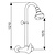 XXLselect Exposed shower mixer with pipe and shower head.
