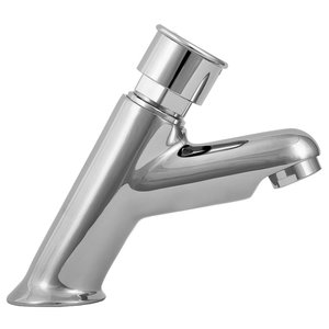 XXLselect Bateria umywalkowa czasowa stojąca jednouchwytowa z możliwością zablokowania wypływu wody, przyłącze 1/2'' XXLselect Bateria umywalkowa czasowa stojąca jednouchwytowa z możliwością zablokowania wypływu wody, przyłącze 1/2''