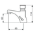 XXLselect Self-Closing Deck-Mounted Basin Faucet with Push-Button and Mixer and Two Flexible Hoses Included, Water Connection Thread 3/8''
