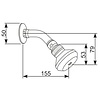 XXLselect Overhead shower with jointed strainer