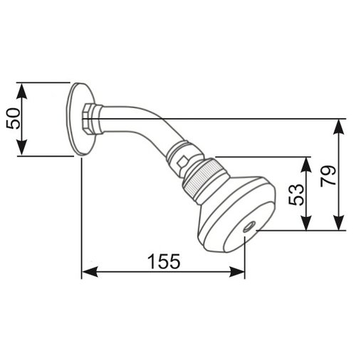 XXLselect Głowica natryskowa z sitkiem na przegubie