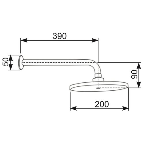 XXLselect Głowica natryskowa z deszczownicą na przegubie XXLselect Głowica natryskowa z deszczownicą na przegubie
