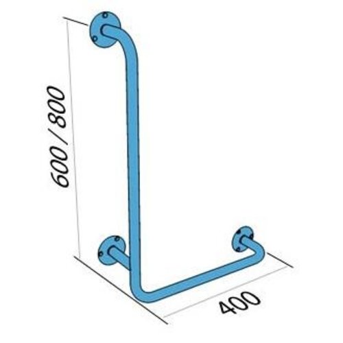 XXLselect Poręcz kątowa 40 x 80 cm, kąt 90, prawa XXLselect Poręcz kątowa 40 x 80 cm, kąt 90, prawa