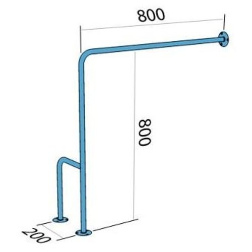 XXLselect Fixed handrail, 80 x 80 cm, left XXLselect Fixed handrail, 80 x 80 cm, left