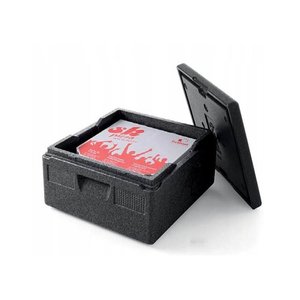 Hendi Insulated Top Loading Pizza Conteiner 21 L Black, Kitchen Line