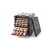 Hendi Front Loading Insulated Food Container 128 L Black
