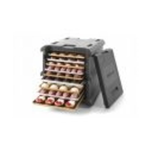 Hendi Pojemnik termoizolacyjny 128 L, ładowany od frontu, czarny