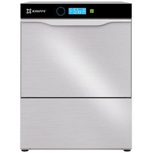 Krupps Undercounter Glasswasher 500 x 500 mm with Cleaning Agent and Rinising Dosing Pupm, up to 40 baskets/h