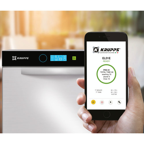 Krupps Undercounter Glasswasher 400 x 400 mm with touchpad, up to 48 baskets/h Krupps Undercounter Glasswasher 400 x 400 mm with touchpad, up to 48 baskets/h