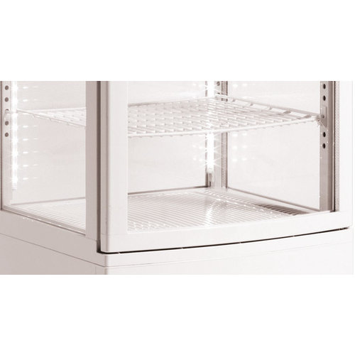 Resto Quality Witryna cukiernicza kwadratowa, 270 L, od 0°C do 12°C, stacjonarna, z oświetleniem LED, biała Resto Quality Witryna cukiernicza kwadratowa, 270 L, od 0°C do 12°C, stacjonarna, z oświetleniem LED, biała