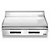 Zernike Countertop Electric Griddle Smooth, 2 Heating Zones,10,8 kW, 400V with Digital Display