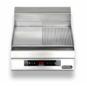 Zernike Countertop Electric Griddle Smooth/Ribbed, 2,7 kW, 400V with Digital Display Zernike Countertop Electric Griddle Smooth/Ribbed, 2,7 kW, 400V with Digital Display