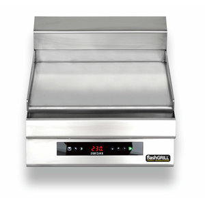 Zernike Countertop Electric Griddle Smooth, 2,7 kW, 400V with Digital Display