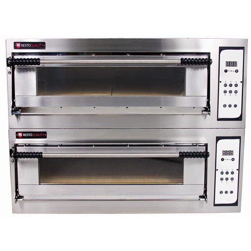 Resto Quality Double Deck Electric Pizza Oven 20,4 kW, 12 x Ø 35 cm, with Electronic Panel Resto Quality Double Deck Electric Pizza Oven 20,4 kW, 12 x Ø 35 cm, with Electronic Panel