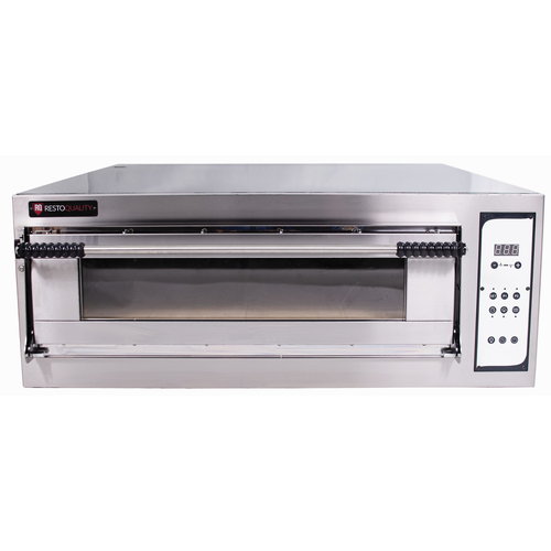 Resto Quality Single Deck Electric Pizza Oven 10,2 kW, 6 x Ø 40 cm, with Electronic Panel, Wide Resto Quality Single Deck Electric Pizza Oven 10,2 kW, 6 x Ø 40 cm, with Electronic Panel, Wide