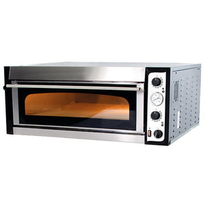 Resto Quality Piec do pizzy 1-komorowy elektryczny 9,0 kW, 6 x Ø 35 cm, z podwójną szybą Resto Quality Piec do pizzy 1-komorowy elektryczny 9,0 kW, 6 x Ø 35 cm, z podwójną szybą