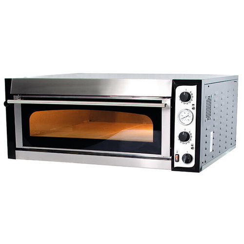 Resto Quality Single Deck Electric Pizza Oven 9,0 kW, 6 x Ø 35 cm, with Double Glazing Resto Quality Single Deck Electric Pizza Oven 9,0 kW, 6 x Ø 35 cm, with Double Glazing