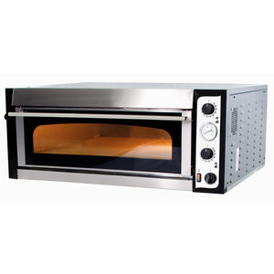 Resto Quality Piec do pizzy 1-komorowy elektryczny 9,0 kW, 6 x Ø 36 cm, z podwójną szybą Resto Quality Piec do pizzy 1-komorowy elektryczny 9,0 kW, 6 x Ø 36 cm, z podwójną szybą