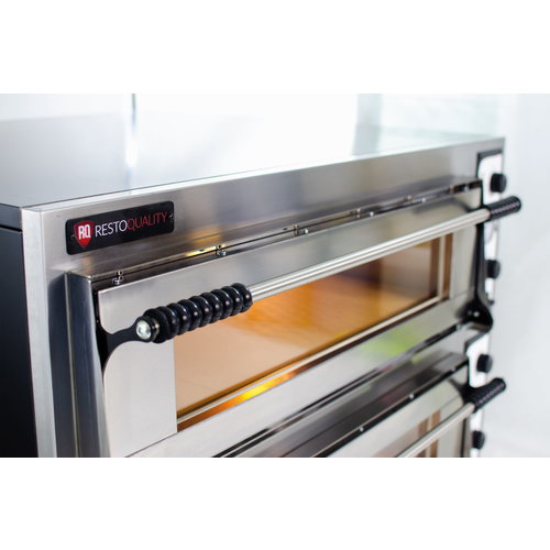 Resto Quality Double Deck Electric Pizza Oven 18 kW, 12 x Ø 36 cm, Wide Resto Quality Double Deck Electric Pizza Oven 18 kW, 12 x Ø 36 cm, Wide