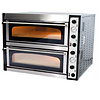 Resto Quality Piec do pizzy 2-komorowy elektryczny 18 kW, 12 x Ø 36 cm, z podwójną szybą, szeroki