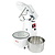 Resto Quality Spiral Mixer with Removable Bowl and Lifting Hook 22 L, / 17 kg 0,75 kW