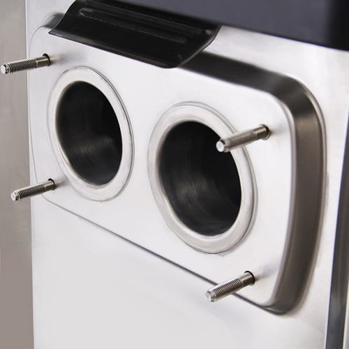 Resto Quality Stacjonarna maszyna do lodów włoskich 2x5,8 L o wydajności 20 l/h, 2,2 kW, 2 smaki lodów + mix z nocnym chłodzeniem Resto Quality Stacjonarna maszyna do lodów włoskich 2x5,8 L o wydajności 20 l/h, 2,2 kW, 2 smaki lodów + mix z nocnym chłodzeniem