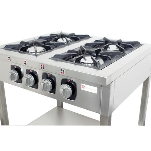 Resto Quality Kuchnia gazowa z 4 palnikami na podstawie otwartej, 32,8 kW Resto Quality Kuchnia gazowa z 4 palnikami na podstawie otwartej, 32,8 kW