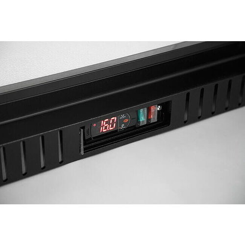 Resto Quality Triple Sliding Doors Back Bar Cooler 325 L, from 2 °C to 8 °C, Black Resto Quality Triple Sliding Doors Back Bar Cooler 325 L, from 2 °C to 8 °C, Black