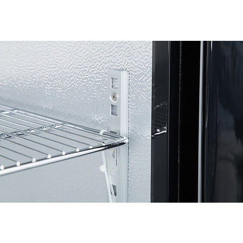 Resto Quality Double Hinged Doors Back Bar Cooler 208 L, from 2 °C to 8 °C, Black Resto Quality Double Hinged Doors Back Bar Cooler 208 L, from 2 °C to 8 °C, Black