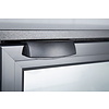 Resto Quality Single Hinged Door Back Bar Cooler 130 L, from 2 °C to 8 °C, Black