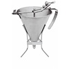 de BUYER Automatic piston funnel with stand 1,5 l-all partsstainless steel, ? 17.5 cm DE BUYER