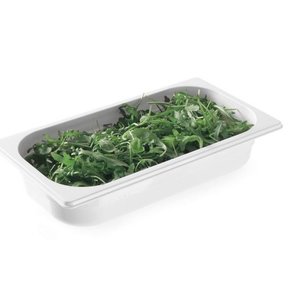 Hendi Polycarbonate Gastronorm Container 1/1 65 mm, White