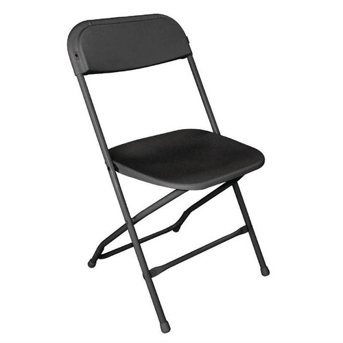 Bolero Black Stackable Folding Chair with Steel Frame for Outdoor Use (Pack of 10) Bolero Black Stackable Folding Chair with Steel Frame for Outdoor Use (Pack of 10)