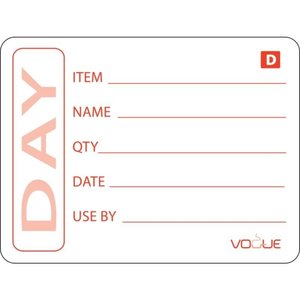 Vogue Dissolvable Prepared Food Labels (Pack of 250)