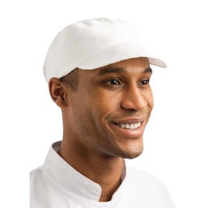 Whites Chefs Clothing Czapka piekarska z polibawełny, biała Whites Chefs Clothing Czapka piekarska z polibawełny, biała