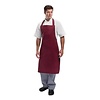Whites Chefs Clothing Wyprzedaż - Fartuch długi bordowy | 96,5x71,1cm