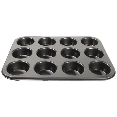 Vogue Carbon Steel Non-Stick Muffin Tray 12 Cup Vogue Carbon Steel Non-Stick Muffin Tray 12 Cup