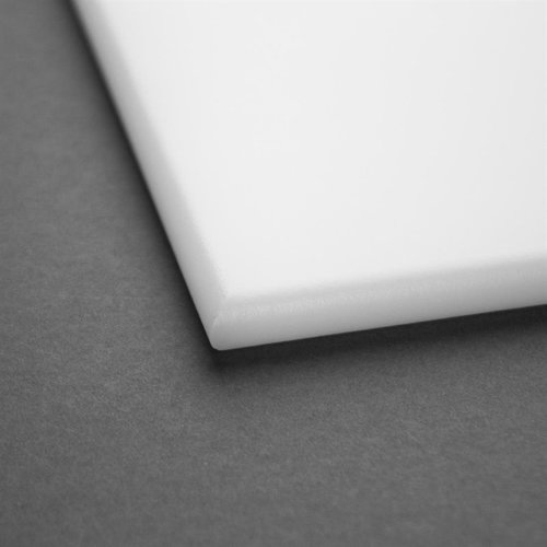 Hygiplas Deska do krojenia z polietylenu o wysokiej gęstości 225 x 300 mm biała Hygiplas Deska do krojenia z polietylenu o wysokiej gęstości 225 x 300 mm biała