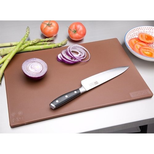 Hygiplas Anti-bacterial Low Density Polyethylene Cutting Board 450 x 300 mm Brown Hygiplas Anti-bacterial Low Density Polyethylene Cutting Board 450 x 300 mm Brown