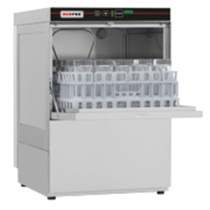 RedFox Undercounter Glasswasher 350 x 350 mm with Liquid Detergent Dispenser, up to 60 baskets/h RedFox Undercounter Glasswasher 350 x 350 mm with Liquid Detergent Dispenser, up to 60 baskets/h