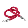 Hendi Rope for Barrier Post 1500 mm, Red with Chrome Hooks