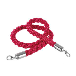 Hendi Rope for Barrier Post 1500 mm, Red with Chrome Hooks