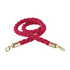 Hendi Rope for Barrier Post 1500 mm, Red with Golden Hooks