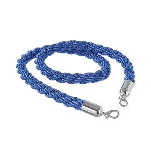 Hendi Rope for Barrier Post 1500 mm, Blue with Chrome Hooks